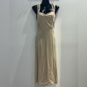 Elegant Cream Maxi Dress